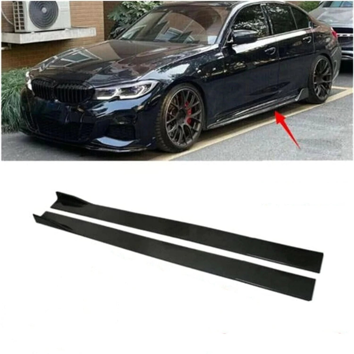 Universal Side Skirt Extension Kit – 8-Piece Winglet Splitter Lip for BMW, Audi, VW, Honda, Benz & More