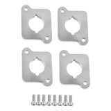 VW / Audi 1.8T 20V to 2.0 TFSI / R8 Coilpack Adapter Plate Set Billet Aluminum (Frosted Silver) for A3 / S3 / A4 / A6 / TT MK1 / Golf MK4 / GTI / Jetta / Beetle / Passat 1996 - 2011