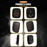 LED Tail Lights for Jeep Wrangler CJ / YJ / TJ – Smoked or Red Lens (2-Piece Set)