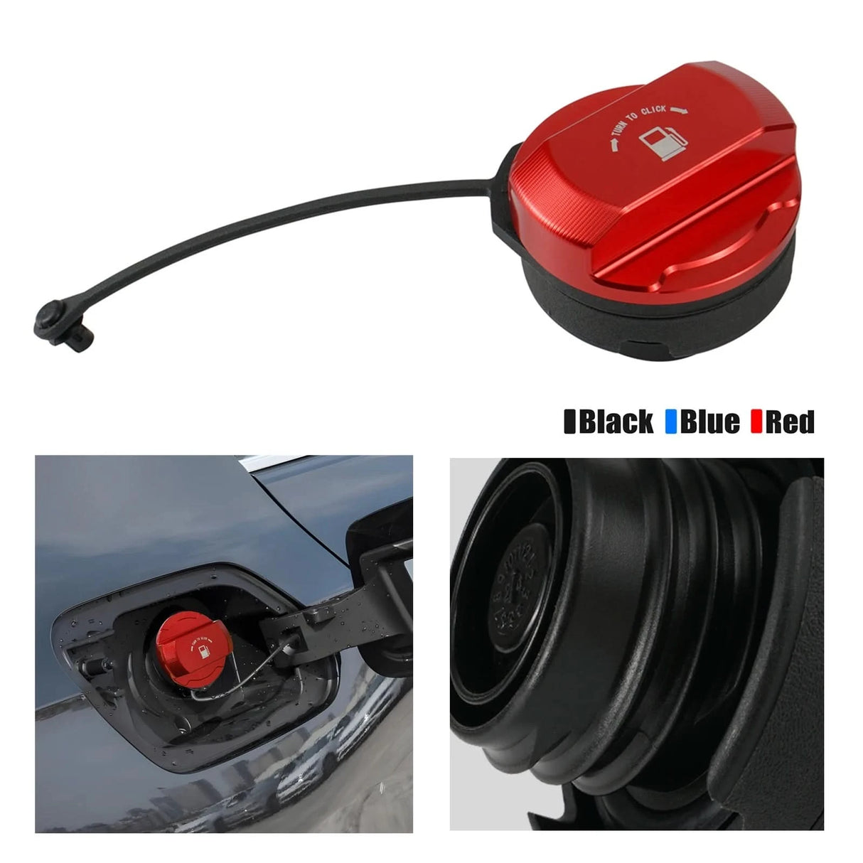 Billet Aluminum Fuel Filler Cap – Audi A3 8P, VW Golf MK5/MK6, Porsche 996/997, Boxster 986/987