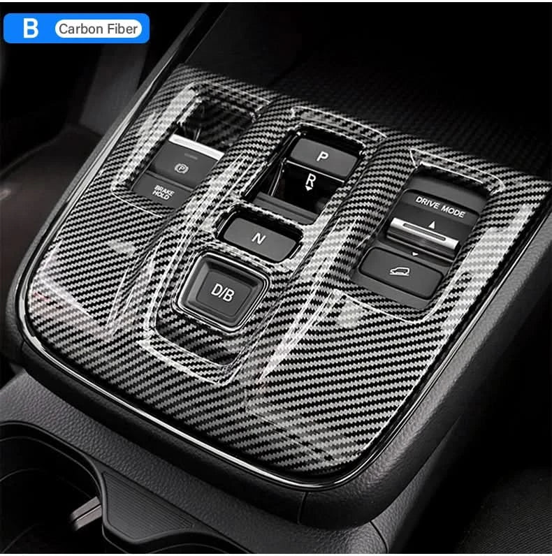 Honda CR-V 6th Gen Gear Shift Panel Trim – Carbon-Style ABS Interior Cover (2023–2025)