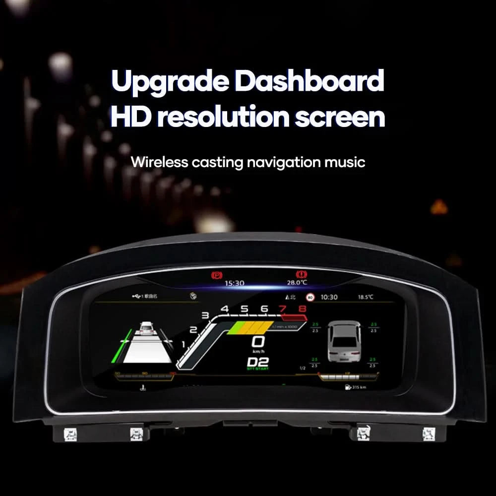 VW Golf MK7 Digital Instrument Cluster – 12.3” HD Virtual Dashboard Upgrade (2013–2020)