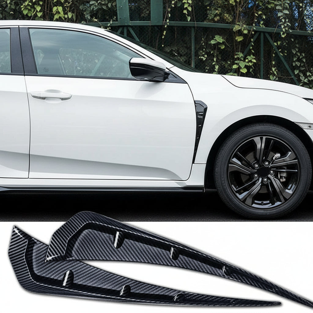 Universal Side Fender Vent Covers – Air Vent Wing Trim for Cars, SUVs & Trucks | Exterior Styling Upgrade (Pair)