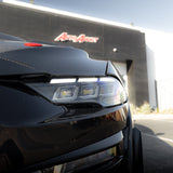 2018-2023 Ford Mustang Projector Headlights S650 Style LED Amber Sequential Turn Signals