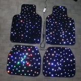 RGB Fiber Optic Star Light Car Floor Mats – Waterproof LED Set w/ App & Remote Control