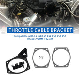 LS / LS2 / LS3 / LS6 / LS7 Engine 4-Bolt Throttle Cable Bracket for 92mm - 102mm Intake Manifolds (Replaces 81012 / 81042 / 81001 / 81002 / 81003 / 81007 / 81043 / 81044)