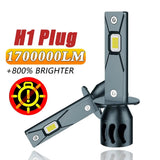 H1 LED Headlight Bulbs – 6000K White CANBUS Plug-and-Play Upgrade (Pair)