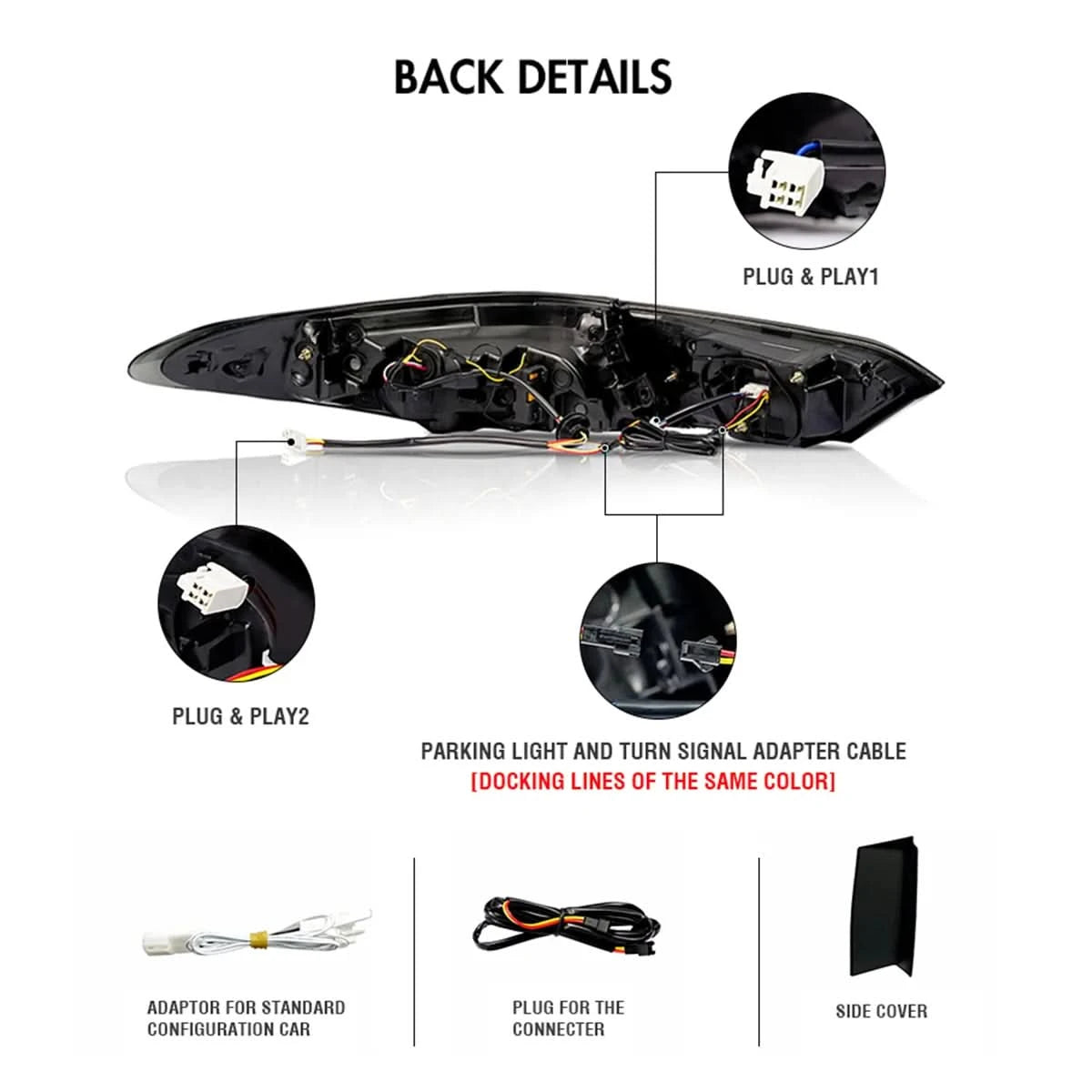 Toyota Camry LED Tail Light Assembly – Running, Brake & Rear Fog Lights (2018–2023)