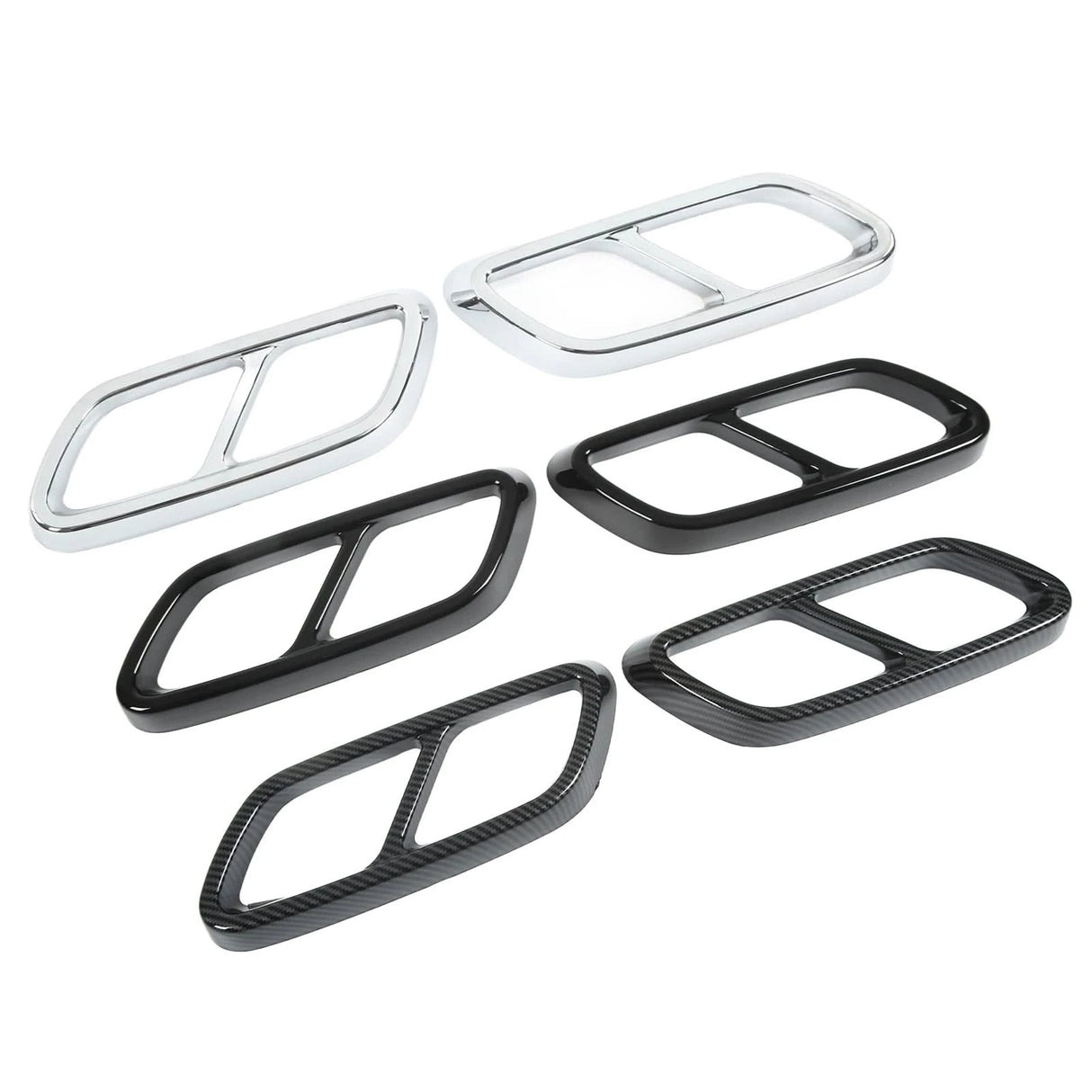Rear Exhaust Muffler Cover Trim Set For Mercedes‑Benz C‑Class W206 (2021+)