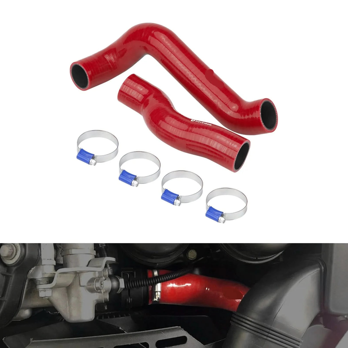 BMW E46 Silicone Radiator Coolant Hose Kit – Non-M M52TU / M54 / M56 (1999–2006)