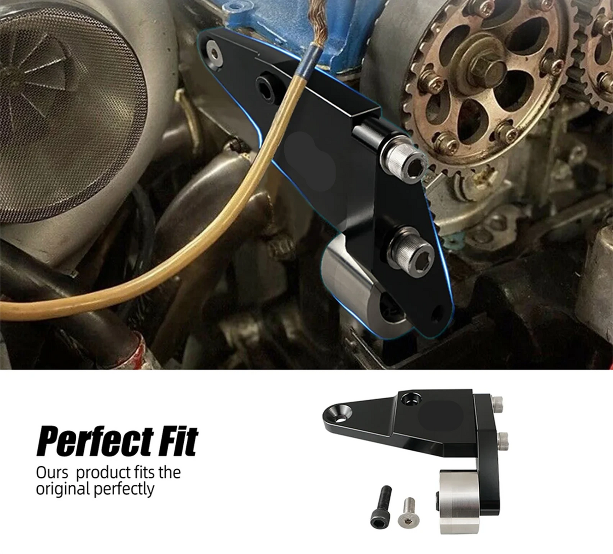 Manual Timing Belt Tensioner – B-Series DOHC VTEC Engines | CNC Aluminum, Stainless Pulley