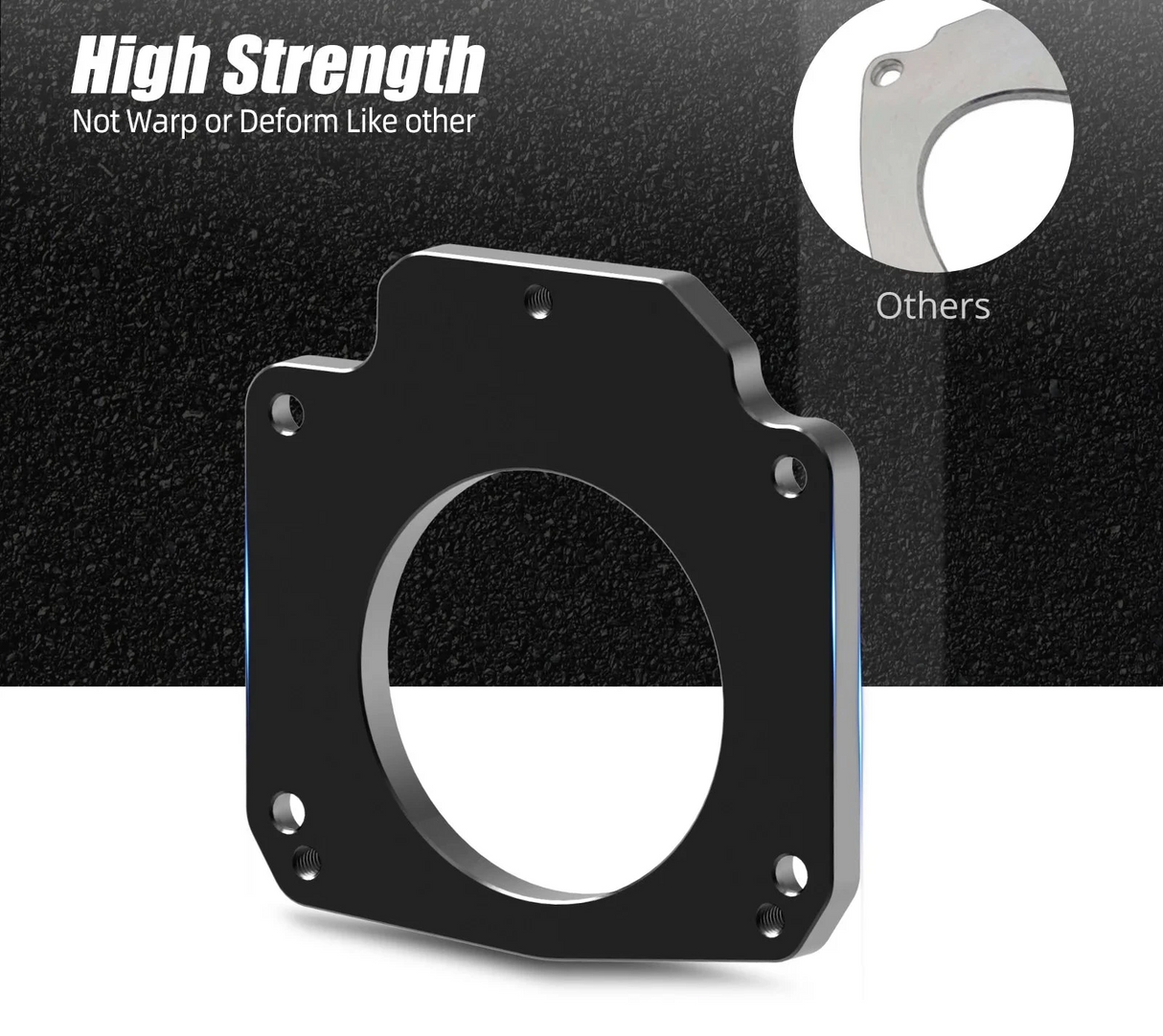 LS Billet Throttle Body Adapter Plate | 4-Bolt Intake to 3-Bolt TB | Drive-By-Wire