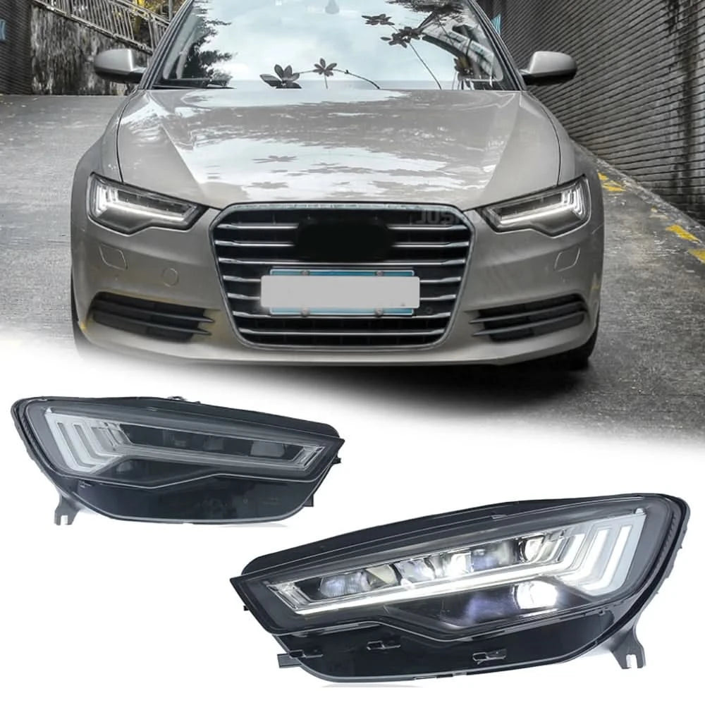 Audi A6 / A6L C7 Matrix-Style LED Headlights – Full LED DRL & Dynamic Turn Signal (2012–2015)