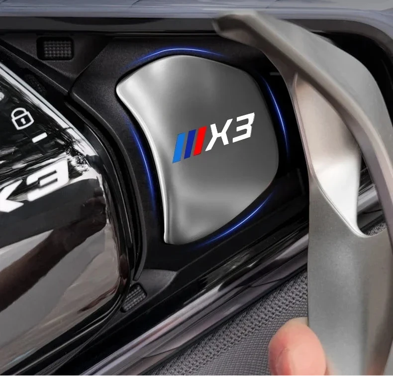 Stainless Steel Inner Door Bowl Guards for BMW X3 G45 2024–2025 – 4-Piece Protective Handle Trim Set
