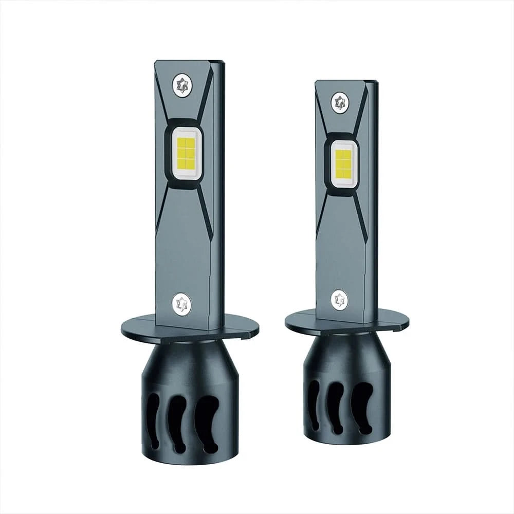 H1 LED Headlight Bulbs – 6000K White CANBUS Plug-and-Play Upgrade (Pair)