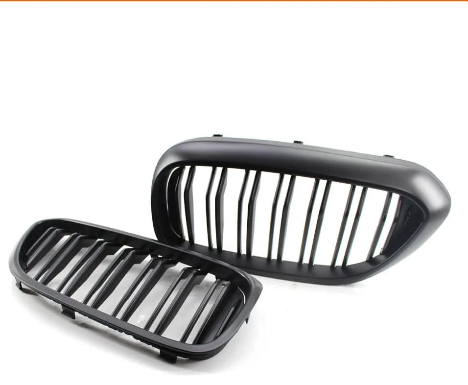 Gloss Black Double Slat Kidney Grille for BMW 5 Series G30 G31 520i 530i 540i M5 (2017–2020) – Front Racing Grilles Upgrade