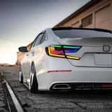 Honda Accord RGB LED Tail Lights – Smoked Lens with Startup Animation (2018–2022 Sedan)