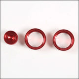 Corvette C6 Aluminum Climate Control Knob Rings – Interior Trim Upgrade (2007–2013, 3-Piece Set)