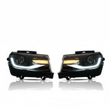 LED Headlight Assembly for Chevrolet Camaro (2014–2015) – Dynamic DRL Projector Head Lamps, Plug-and-Play Upgrade