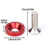 Universal Aluminum Fender Washer & Bolt Kit – M6 Concave Fasteners (20-Piece Set)