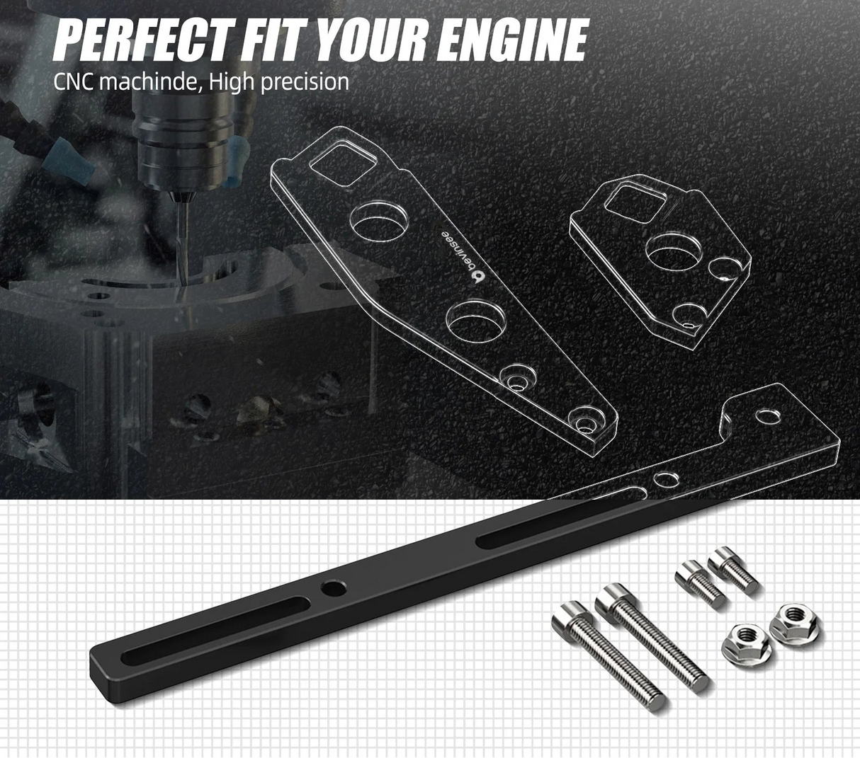 Chevrolet Corvette C5 / Camaro Z28 / SS, Pontiac Firebird Formula / Trans Am & GTO LS1 Billet Aluminium Throttle Cable Bracket Kit for 102mm Aftermarket Intake Manifolds (1997 - 2004)