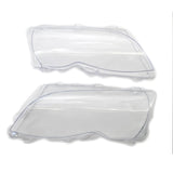 BMW E46 Sedan Headlight Lens Covers (2002–2005) – Clear Replacement PC Lenses