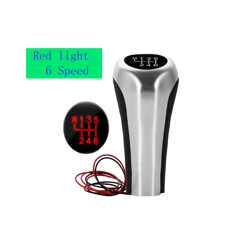 BMW LED Illuminated Manual Gear Shift Knob – 5 & 6 Speed Backlit Shifter Upgrade