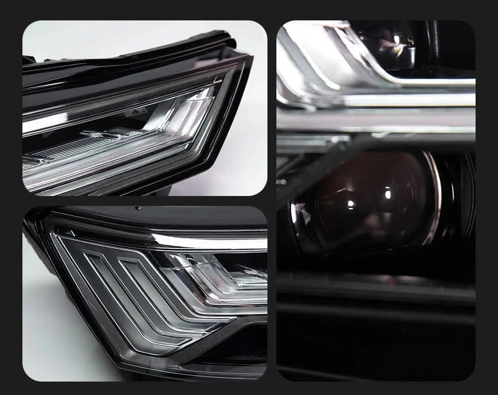 LED Headlights for Audi A6 (2019–2023) – A6 C8 Style with DRL & Dynamic Turn Signals