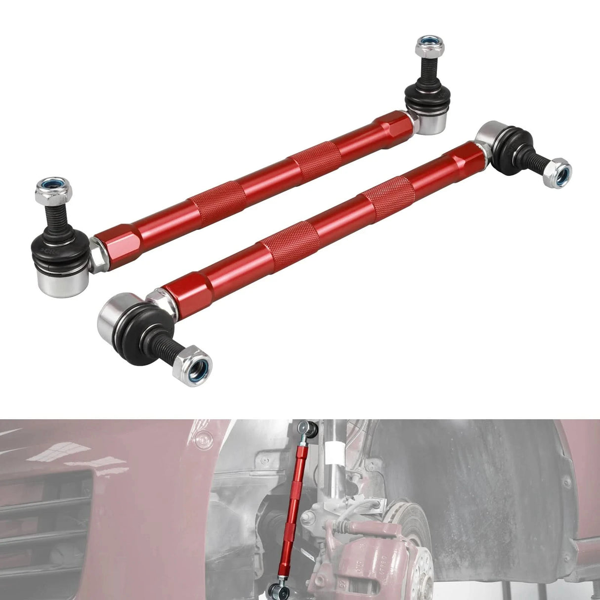 Adjustable Front Sway Bar End Links for VW Golf MK5–MK7 & Jetta / GLI – Audi A3 / S3 / TT