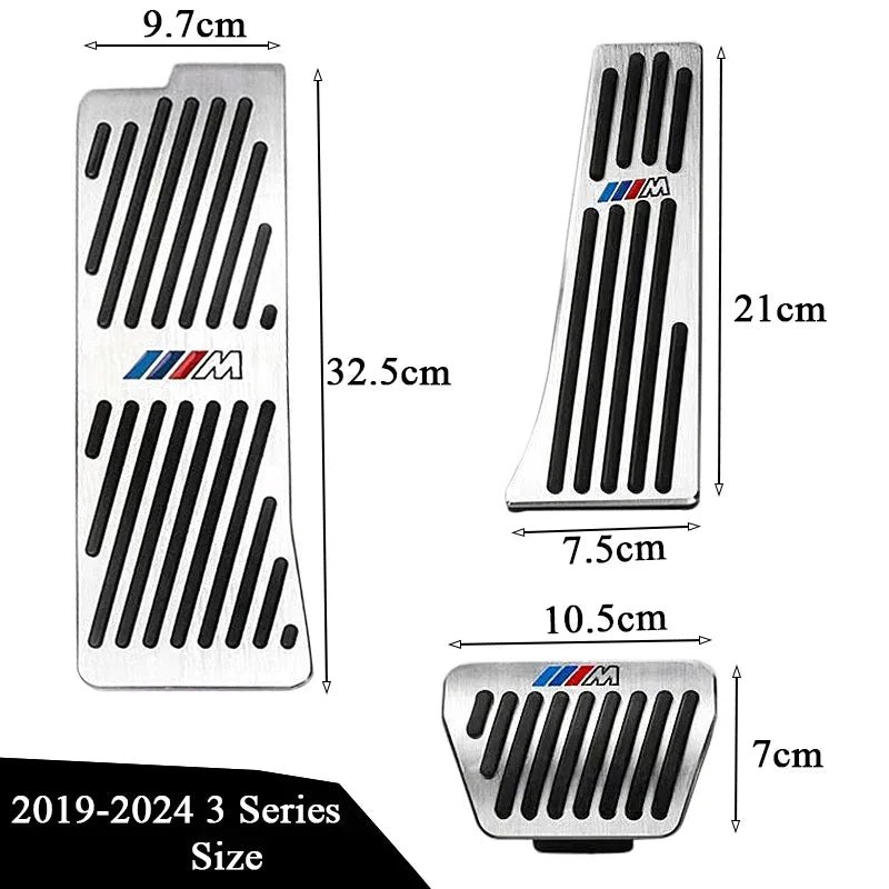 Stainless Steel Performance Pedal Kit for BMW 3 Series (2005–2025) – E90/F30/G20