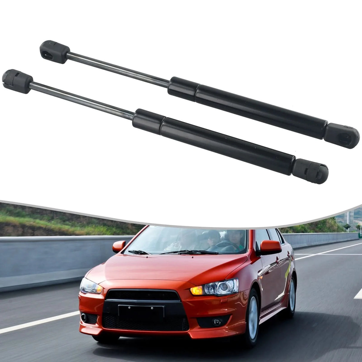 Mitsubishi Lancer Trunk Lift Struts – Rear Tailgate Gas Shock Set (2008–2015)