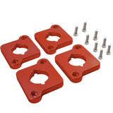 VW / Audi 1.8T 20V to 2.0 TFSI / R8 Coilpack Adapter Plate Set Billet Aluminum (Frosted Silver) for A3 / S3 / A4 / A6 / TT MK1 / Golf MK4 / GTI / Jetta / Beetle / Passat 1996 - 2011