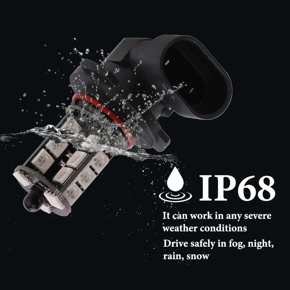 RGB LED Fog Light Bulbs – Multi-Color 5050 Chip Upgrade (H11 / H8 / H9 / H7 / 9005 / 9006 & More)
