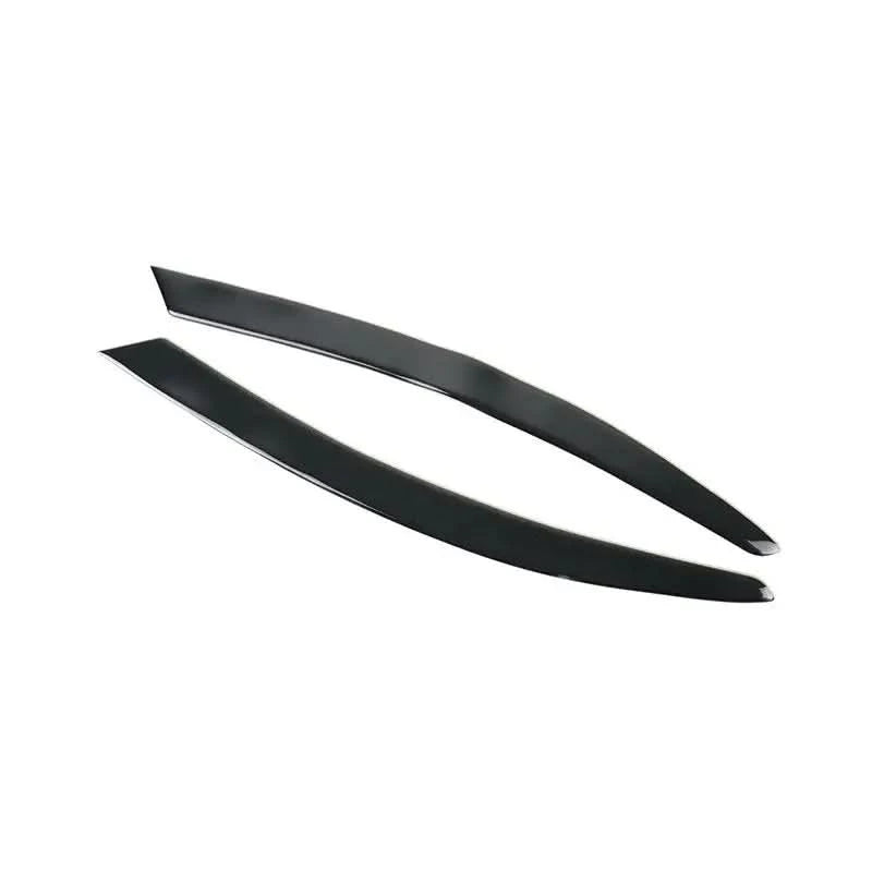 Audi A6 C6 Headlight Eyebrow Trim – Piano Black Eyelid Covers (2004–2009)