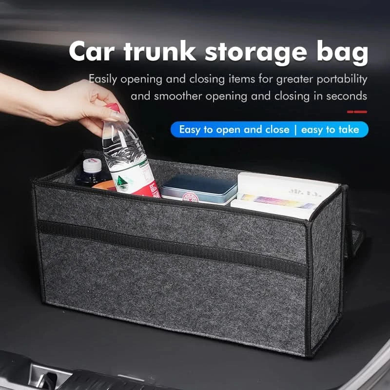 Foldable Car Trunk Organizer Storage Box – Large Capacity Cargo Organizer