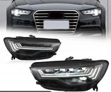 Audi A6 / A6L C7 Matrix-Style LED Headlights – Full LED DRL & Dynamic Turn Signal (2012–2015)