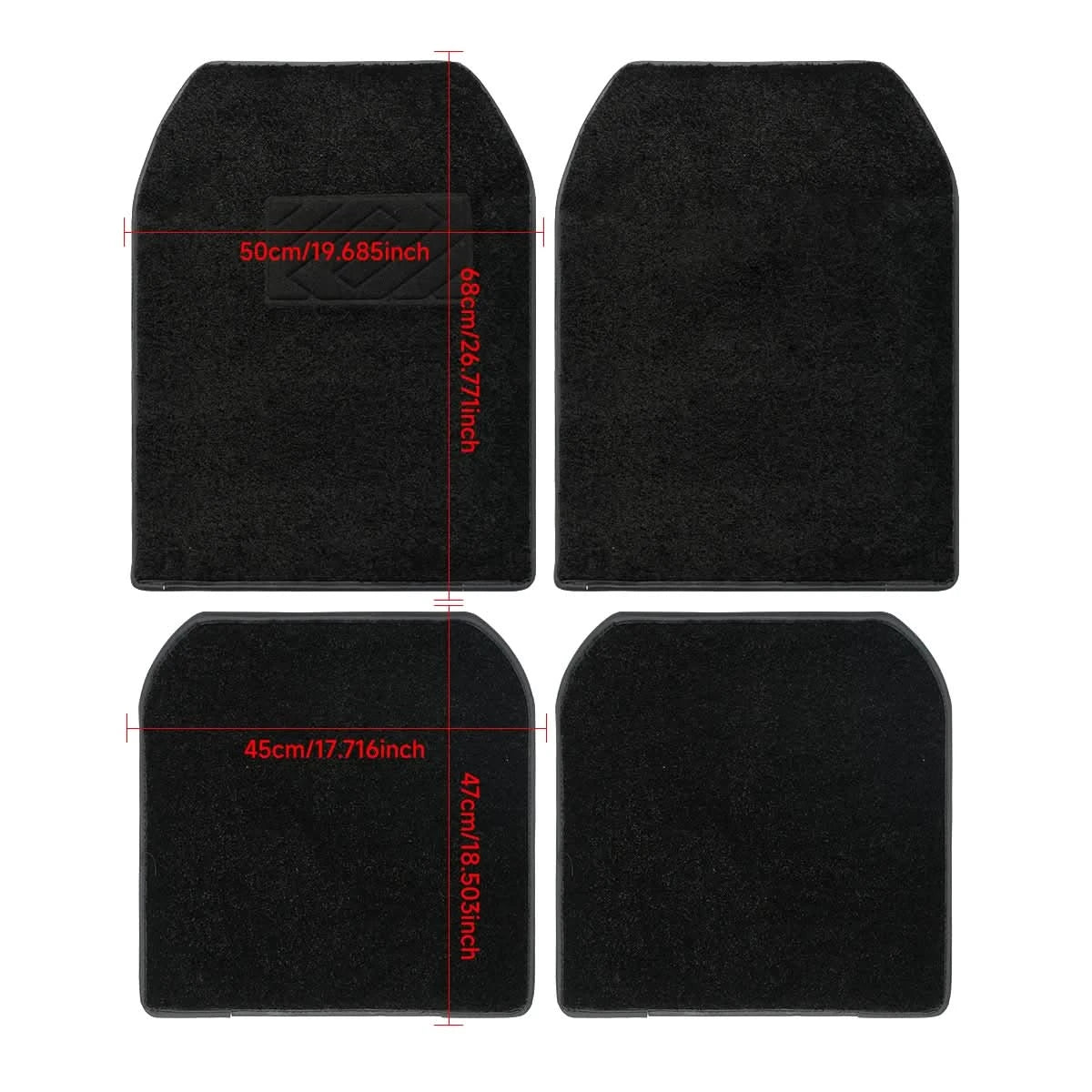 Universal RGB LED Starlight Floor Mats – App-Controlled Ambient Interior Lighting (Set)