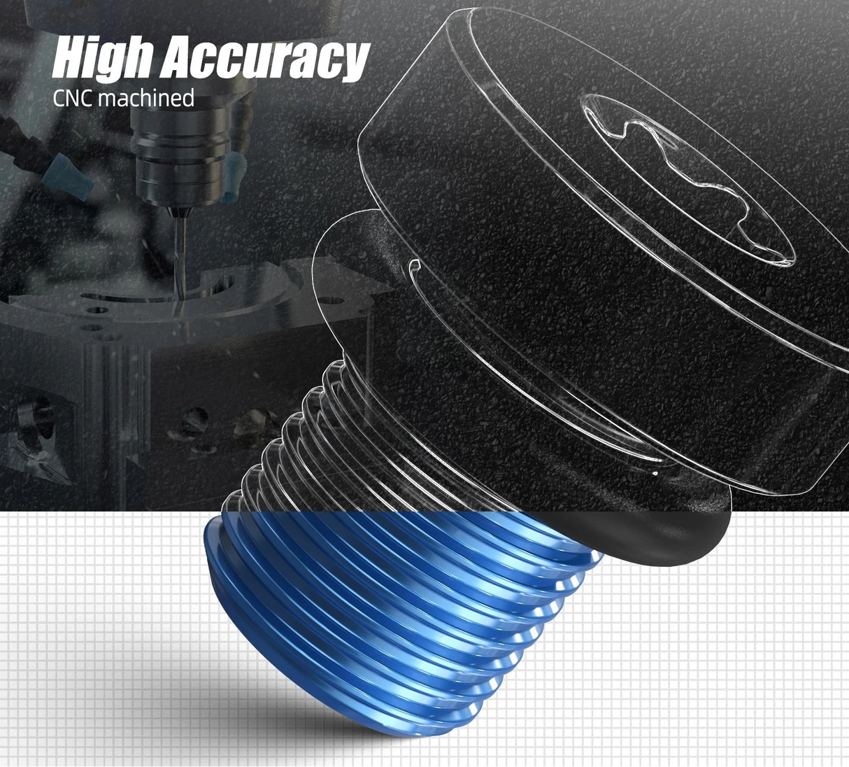 Billet Aluminum Coolant Bleed Screw – BMW / MINI (Replaces 11537793373 / 17111712788 / 17110141325)