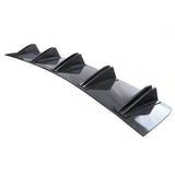 Universal Shark Fin Rear Bumper Diffuser Splitter – Matte Black / Carbon Fiber Look (81.5cm)