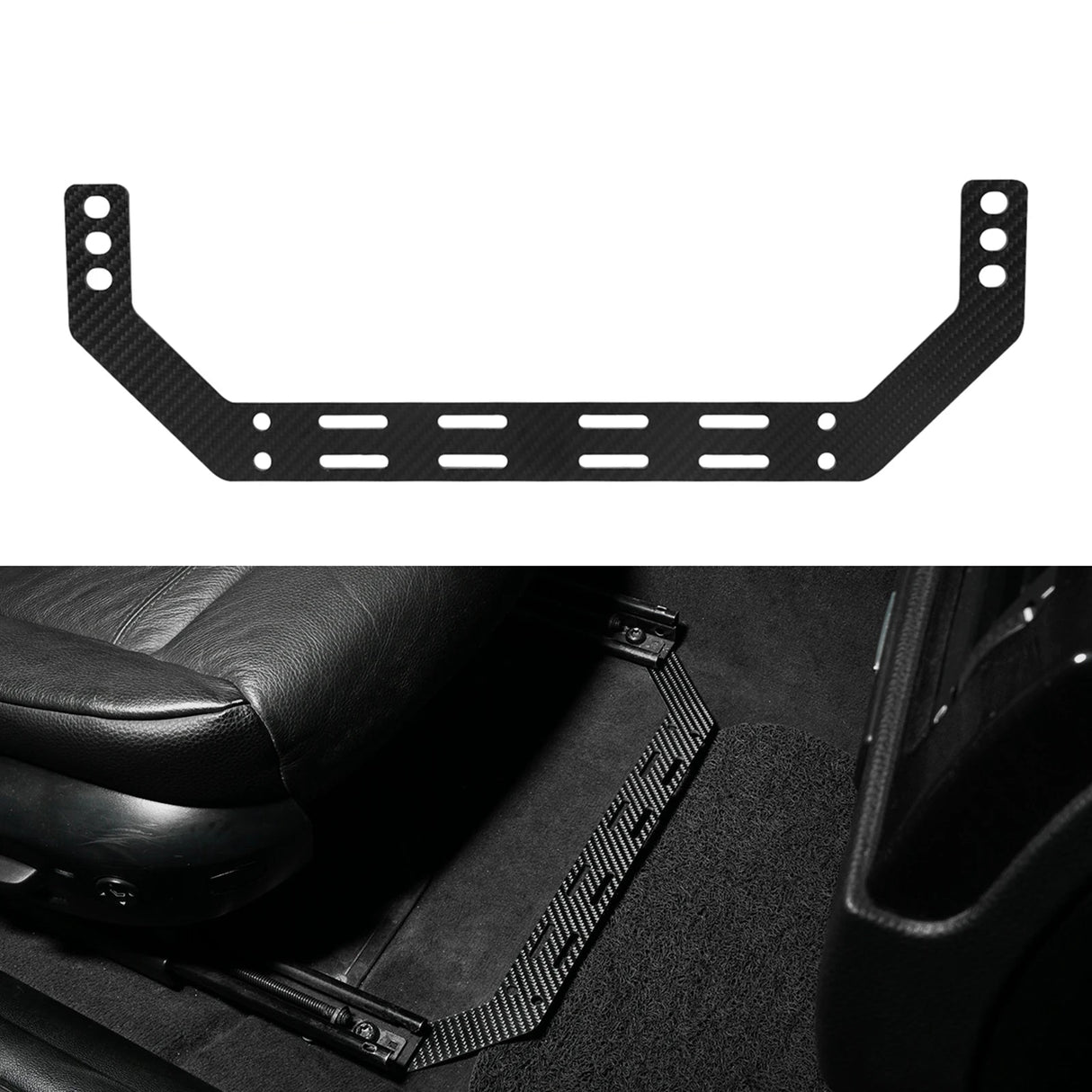 Carbon Fiber Fire Extinguisher Seat Mount – BMW E90 / E91 / E92 / E93 (2005–2013)