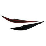 Headlight Eyebrow Covers for BMW 3 Series F30 F31 2012–2019 – Gloss Black / Carbon Look Eyelid Trim Pair