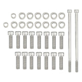 Chevy LS / LSX V8 Stainless Steel Oil Pan Bolt Kit for LS1 / LS2 / LS3 / LS6 / LS7 & Vortec 4.8L / 5.3L / 6.0L / 6.2L Truck Engines (Gen III / Gen IV)