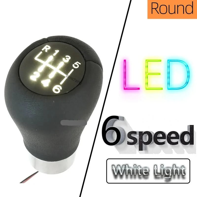BMW LED Illuminated Gear Shift Knob – 5 & 6 Speed Manual Shifter Upgrade