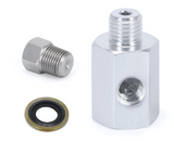 BMW 3 Series E30 / E36 3-Port Oil Pressure & Temperature Gauge Adapter T-Piece (M12 x 1.5 to 1/8" NPT)