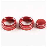 Corvette C6 Aluminum Climate Control Knob Rings – Interior Trim Upgrade (2007–2013, 3-Piece Set)