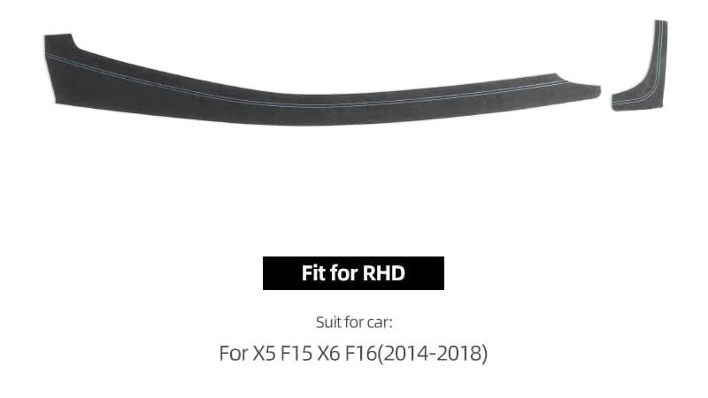 Suede-Style Dashboard Trim Panel Cover for BMW X5 F15 & X6 F16 (2014–2018)