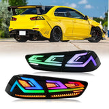 Mitsubishi Lancer RGB LED Tail Lights – Rear Brake, Fog & Running Light Assembly (2008–2018)