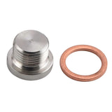 M18x1.5 Stainless Steel Oxygen Sensor Bung Plug with Copper Gasket