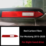 Carbon Fiber Interior Trim Sticker Set – Ford Mustang 2015–2021 Dashboard & Console Accents