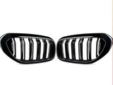 Gloss Black Double Slat Kidney Grille for BMW 5 Series G30 G31 520i 530i 540i M5 (2017–2020) – Front Racing Grilles Upgrade